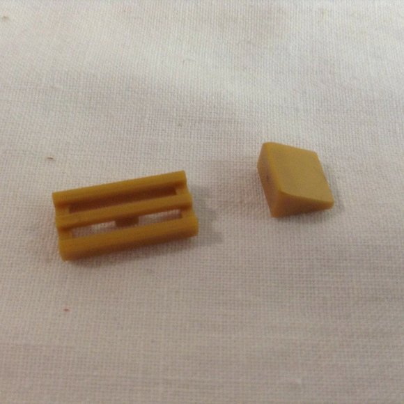 45 Authentic Transparent & Gold Lego Pieces Bricks - Picture 9 of 12